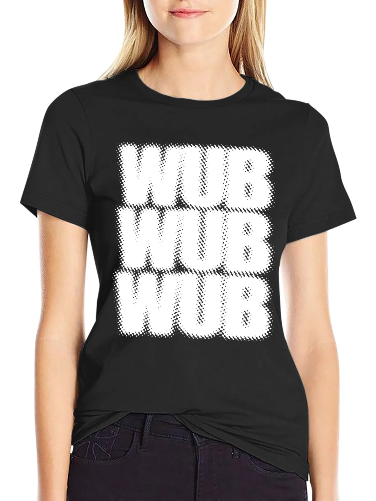 WUB Novelty T-Shirt - Black Cotton Tee product image 2