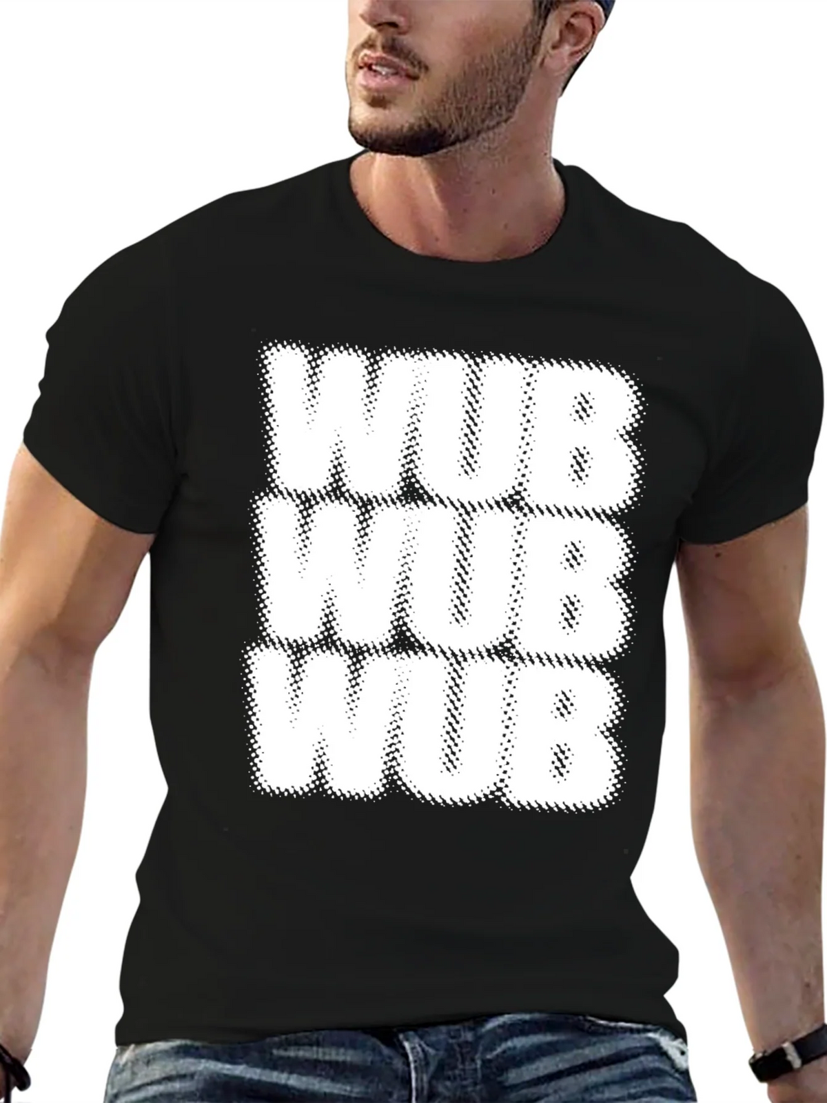 WUB Novelty T-Shirt - Black Cotton Tee product image 6