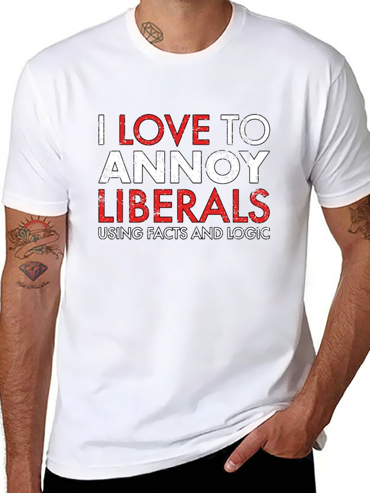 Annoy Liberals T-Shirt - Facts & Logic Tee product image 4
