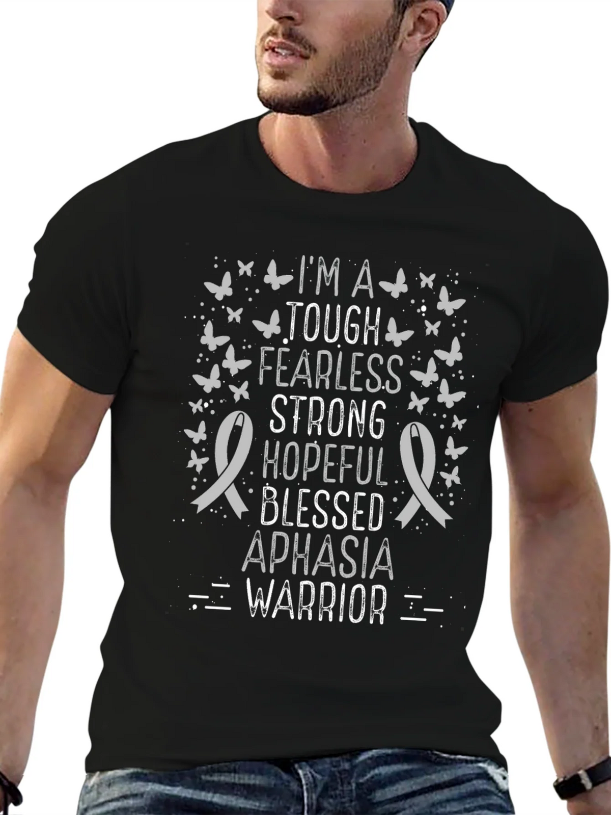 Aphasia Warrior T-Shirt - Tough Fearless Strong product image 6