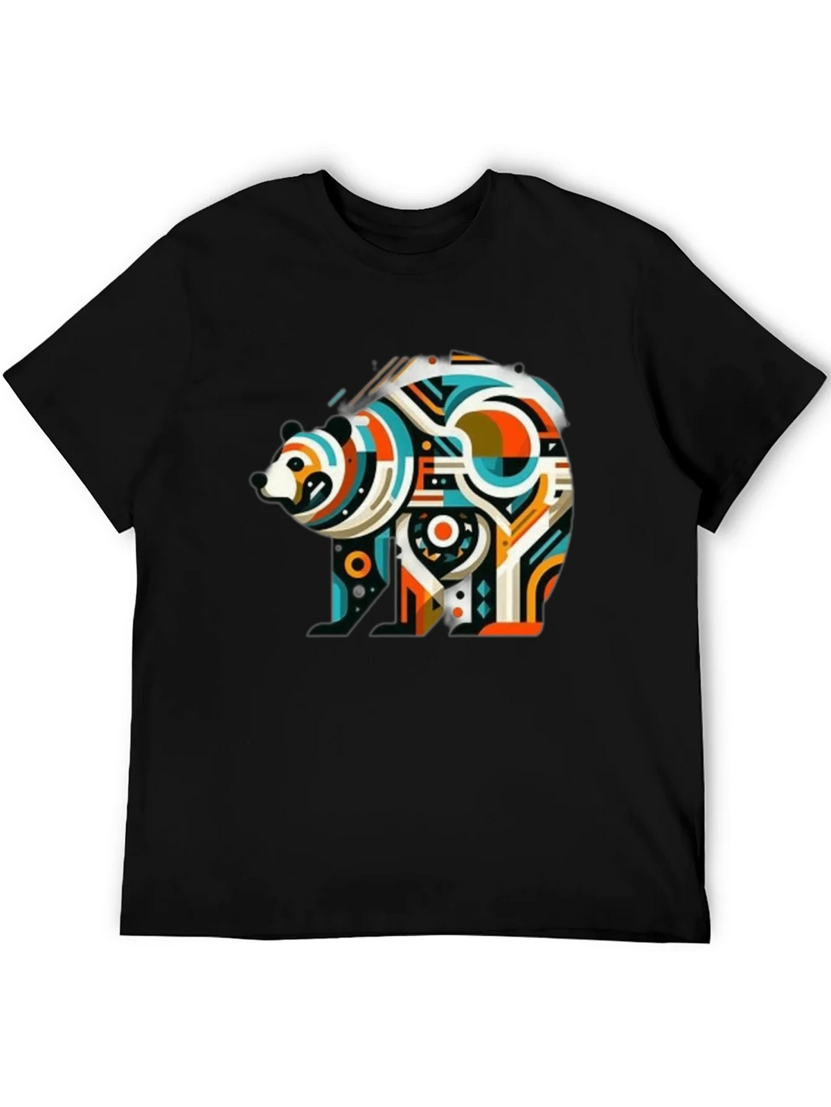Abstract Bear Graphic Tee - Mens Black T-Shirt product image 5