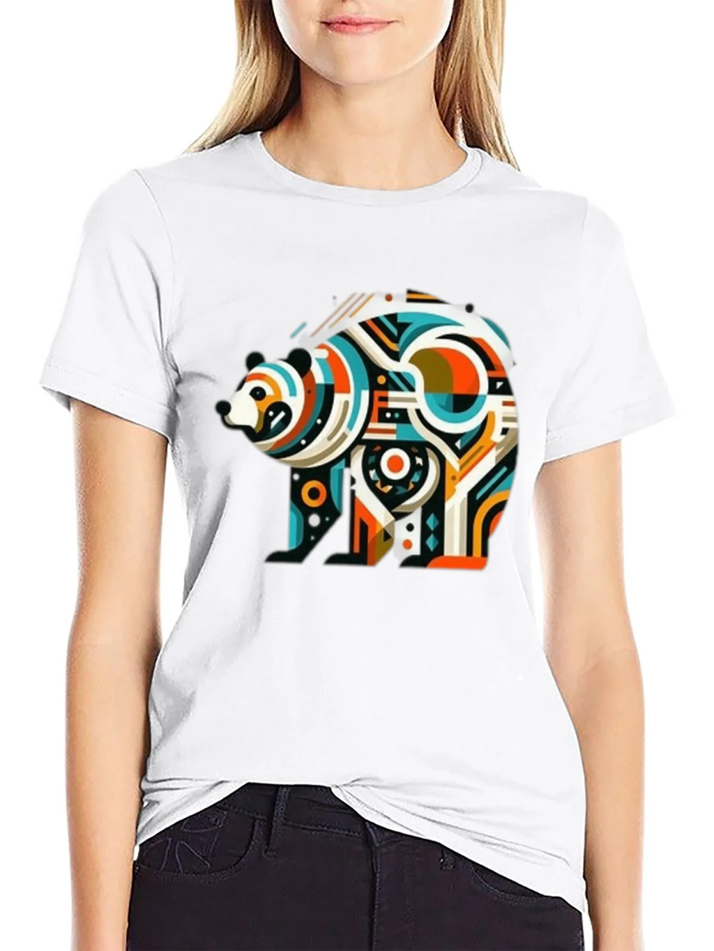 Abstract Bear Graphic Tee - Mens Black T-Shirt product image 8