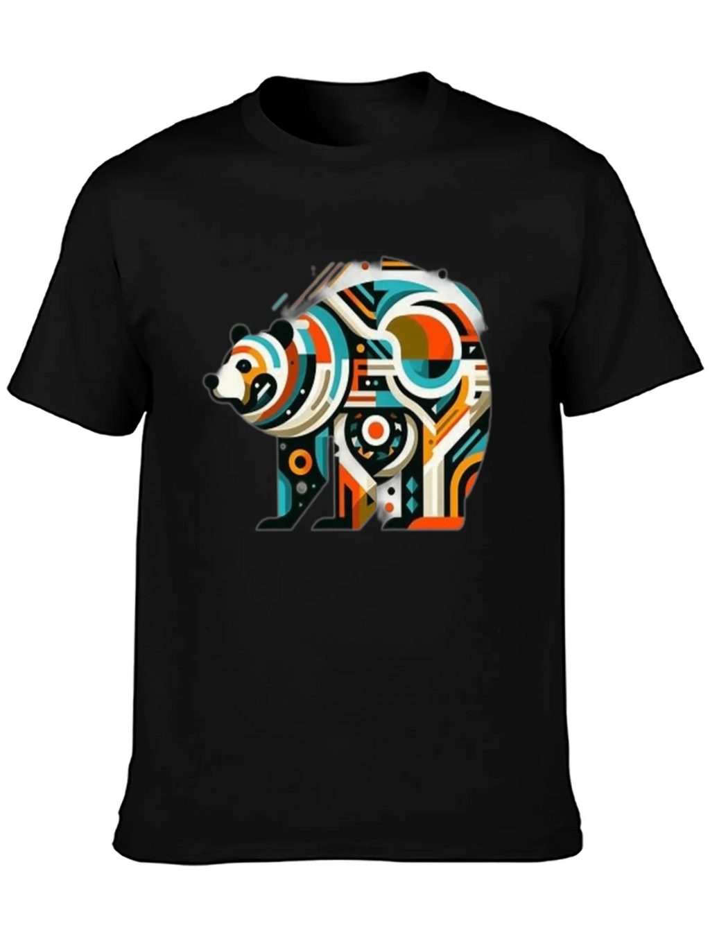Abstract Bear Graphic Tee - Mens Black T-Shirt product image 3