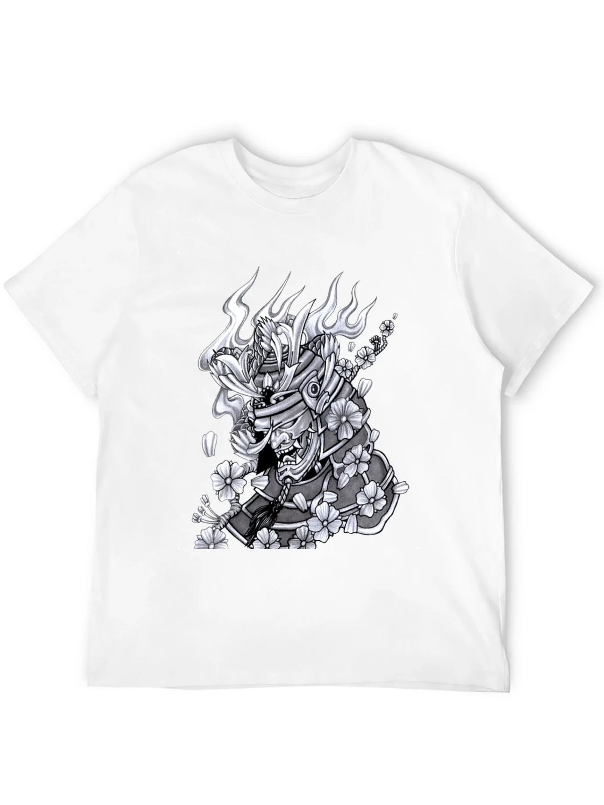 Samurai Mask Graphic Tee - Unique Japanese-Inspired Design product image 3