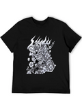 Samurai Mask Graphic Tee - Unique Japanese-Inspired Design product image 1