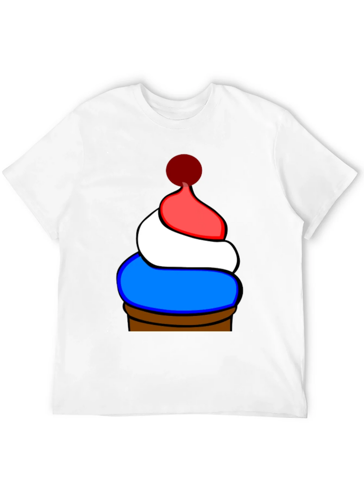Novelty Patriotic Cupcake T-Shirt product image 6