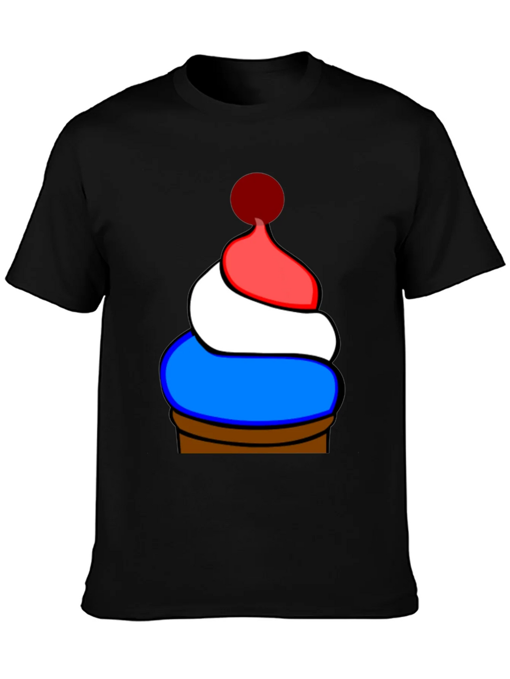 Novelty Patriotic Cupcake T-Shirt product image 3