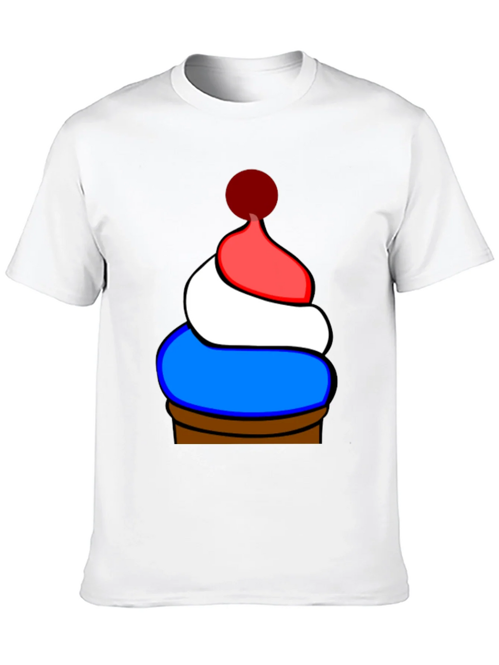 Novelty Patriotic Cupcake T-Shirt product image 5