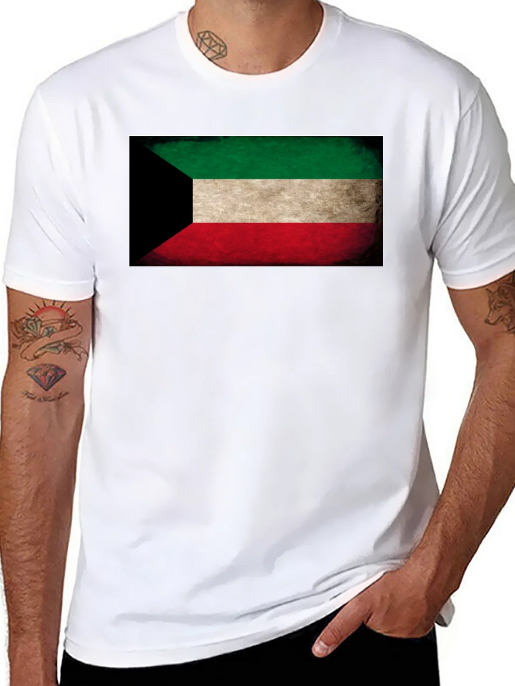 Kuwait Flag T-Shirt - Distressed Design product image 7