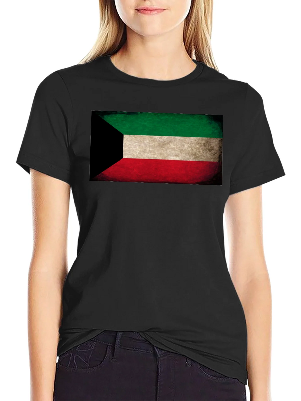 Kuwait Flag T-Shirt - Distressed Design product image 2
