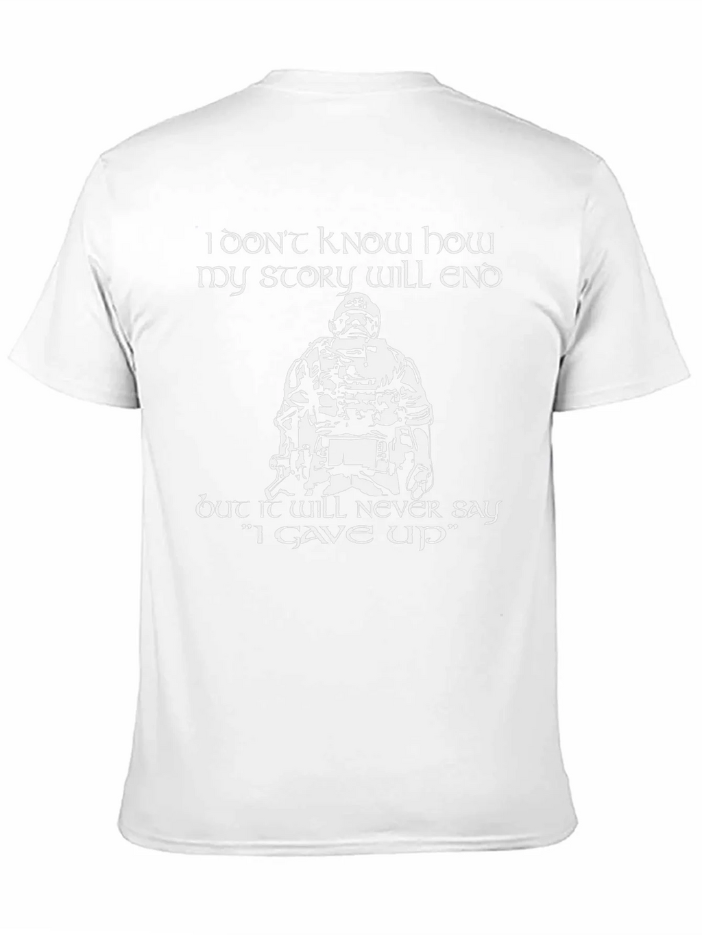 Never Give Up Graphic Tee - Black product image 10