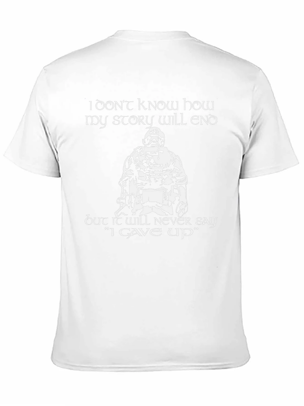 Never Give Up Graphic Tee - Black product image 10