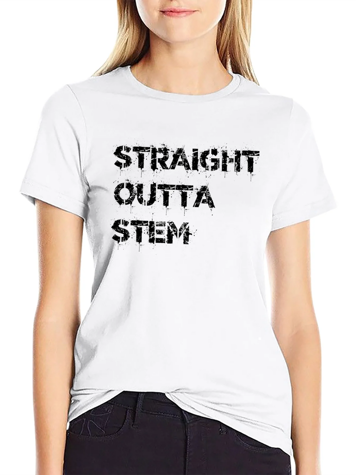 Straight Outta STEM Black T-Shirt product image 5