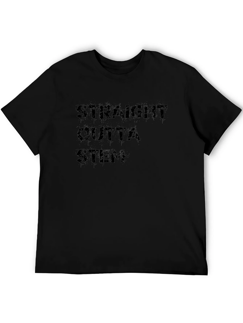 Straight Outta STEM Black T-Shirt product image 2