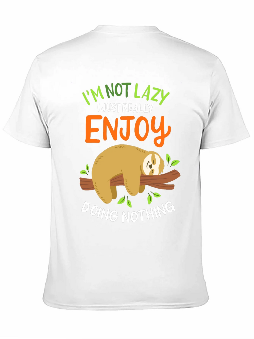 Lazy Sloth Graphic Tee - Enjoy Doing Nothing! product image 8