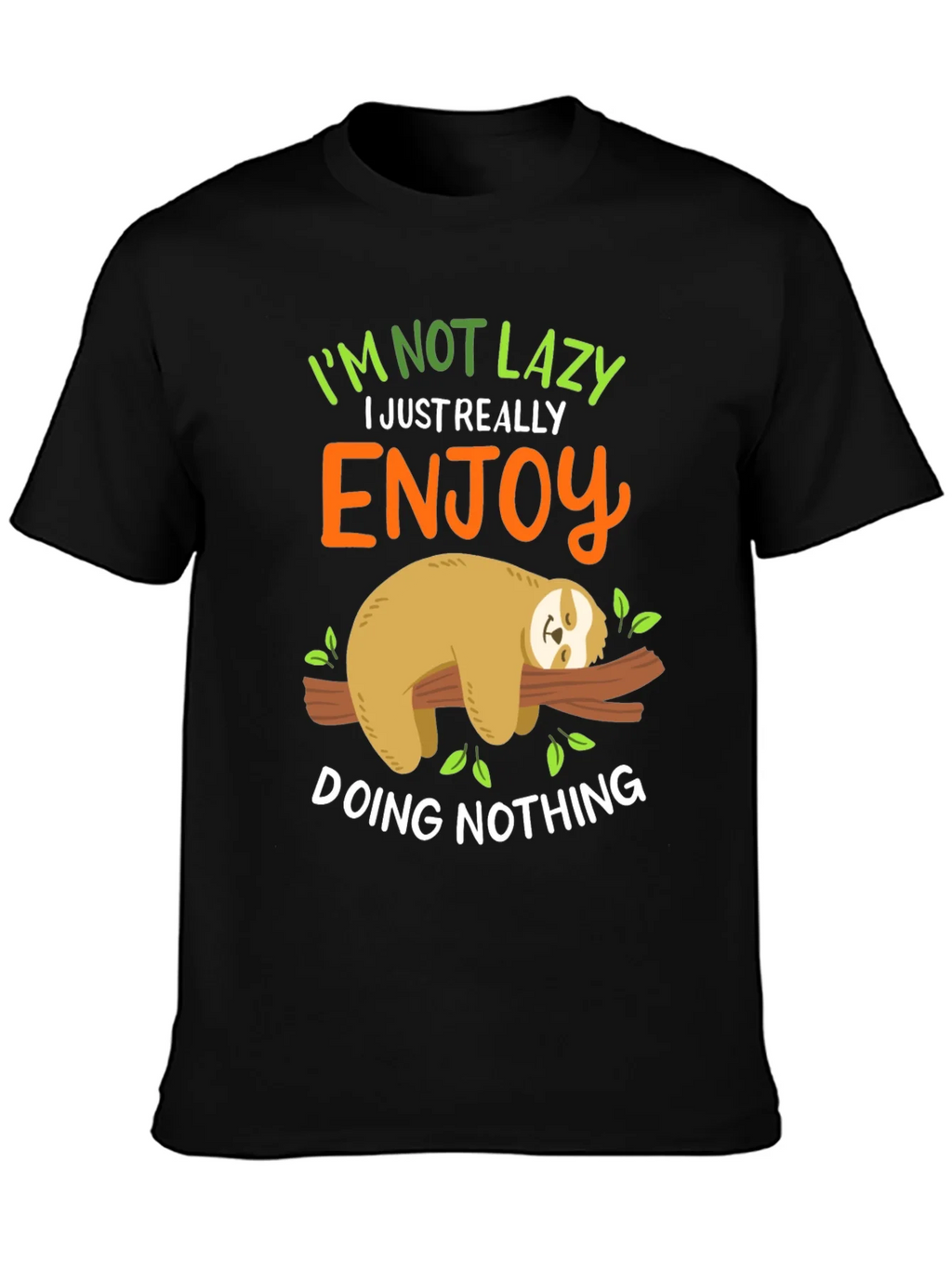 Lazy Sloth Graphic Tee - Enjoy Doing Nothing! product image 3
