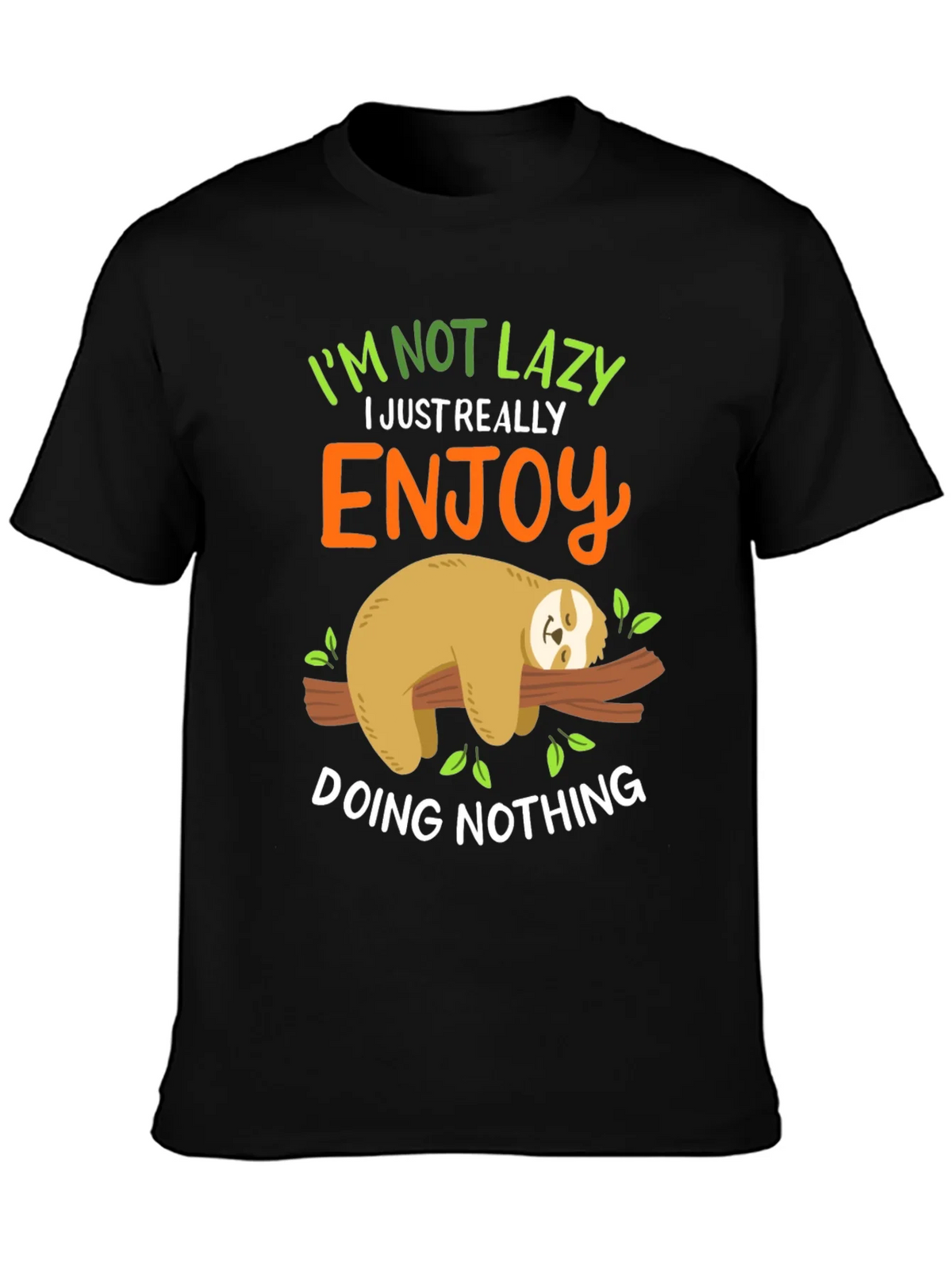 Lazy Sloth Graphic Tee - Enjoy Doing Nothing! product image 3