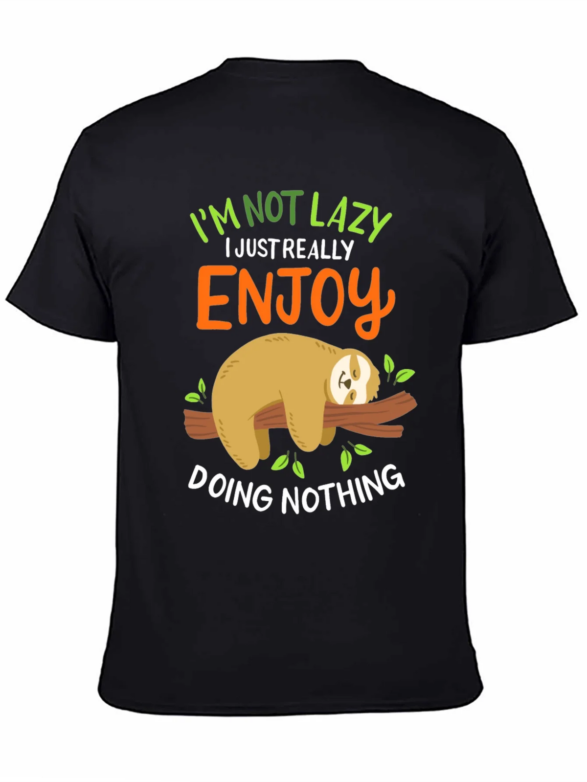 Lazy Sloth Graphic Tee - Enjoy Doing Nothing! product image 4