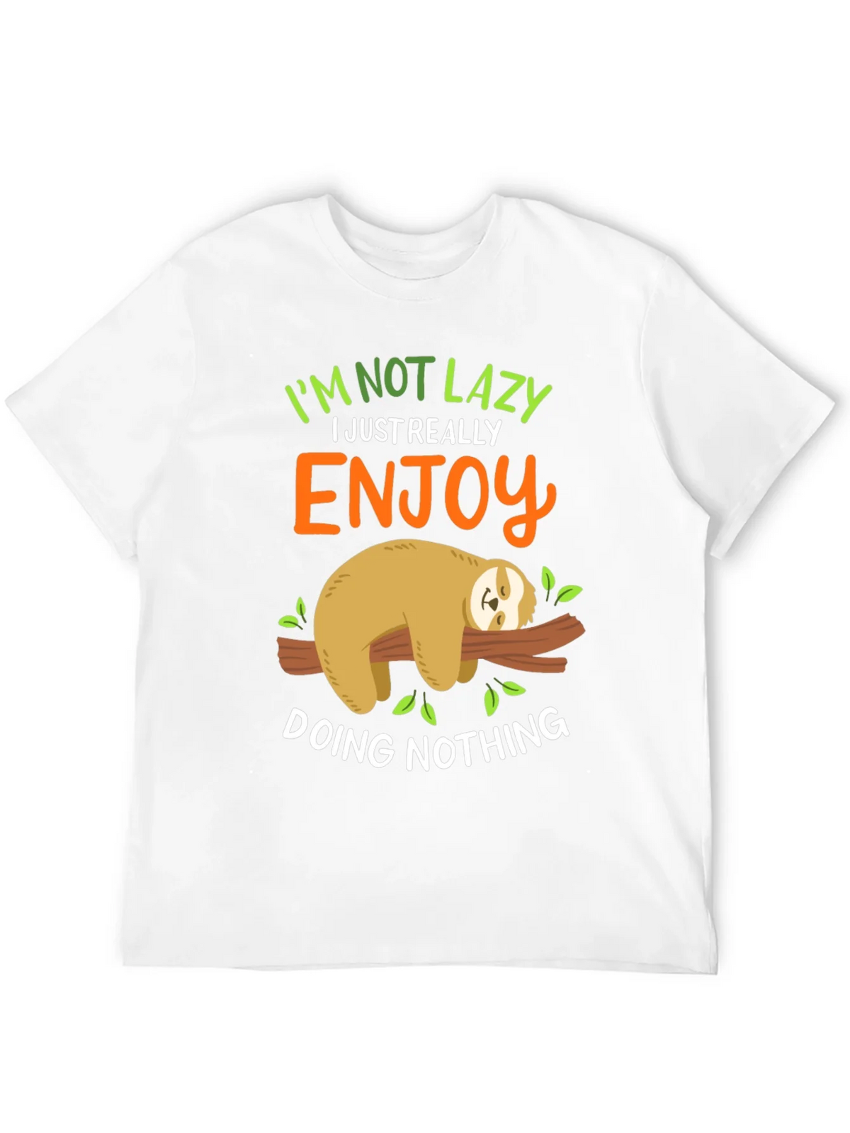 Lazy Sloth Graphic Tee - Enjoy Doing Nothing! product image 9