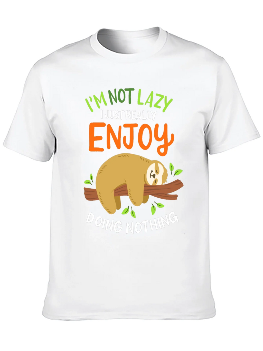 Lazy Sloth Graphic Tee - Enjoy Doing Nothing! product image 7