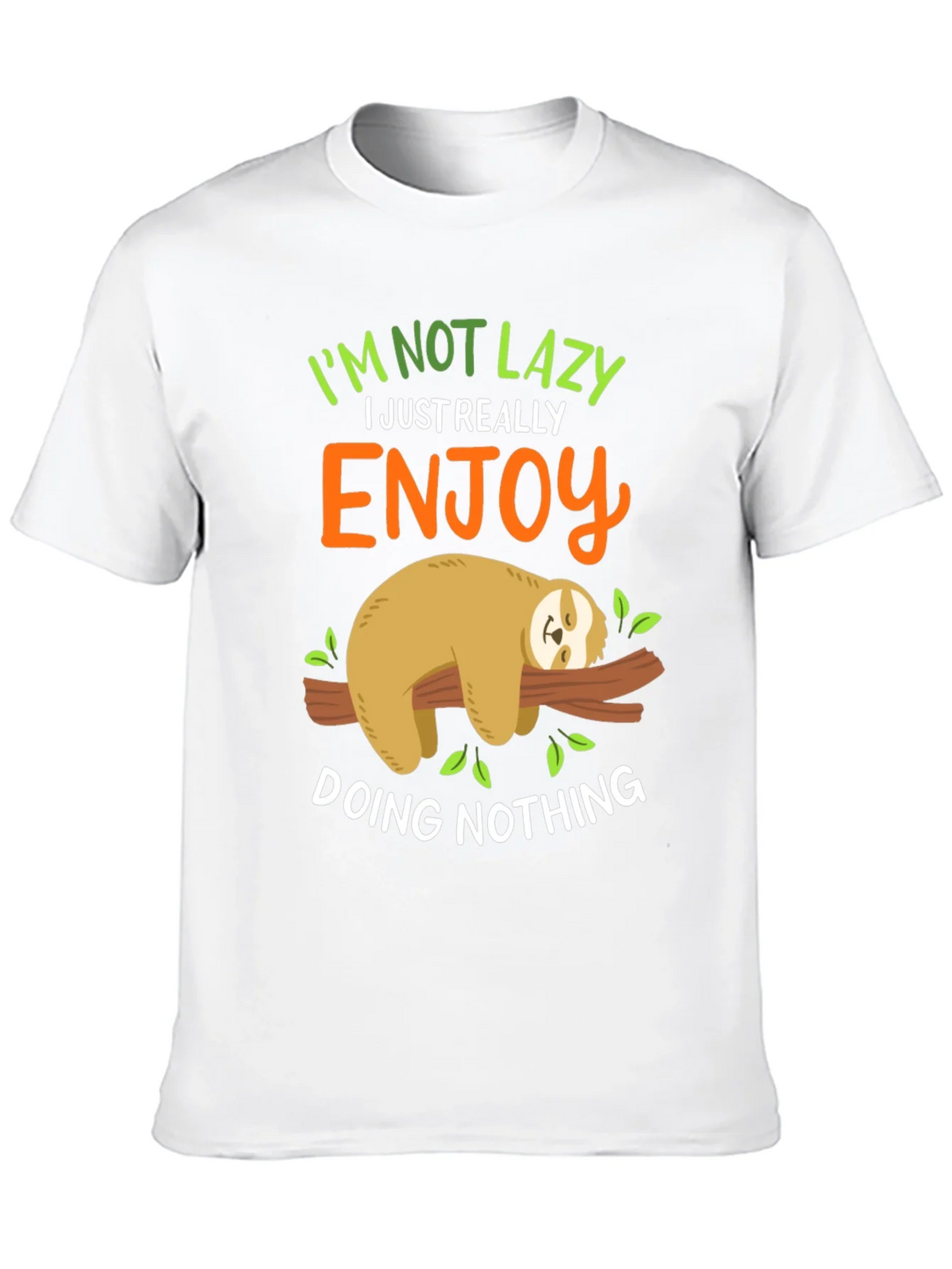 Lazy Sloth Graphic Tee - Enjoy Doing Nothing! product image 7