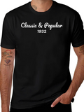 Classic & Popular 1932 Black T-Shirt product image 1