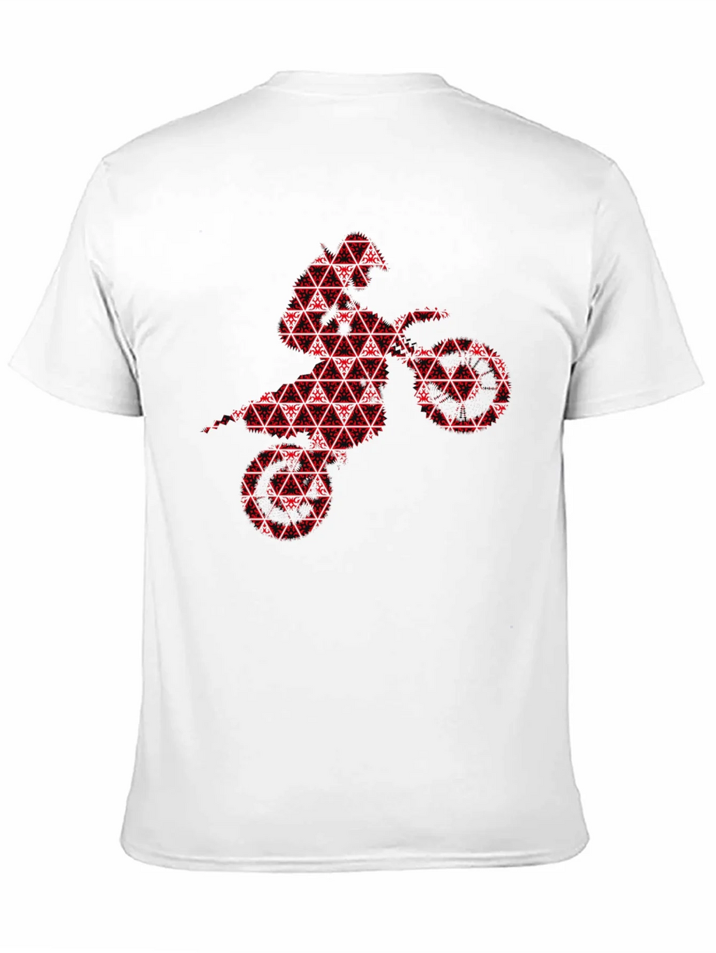 Red Motorcross Rider Black T-Shirt product image 6