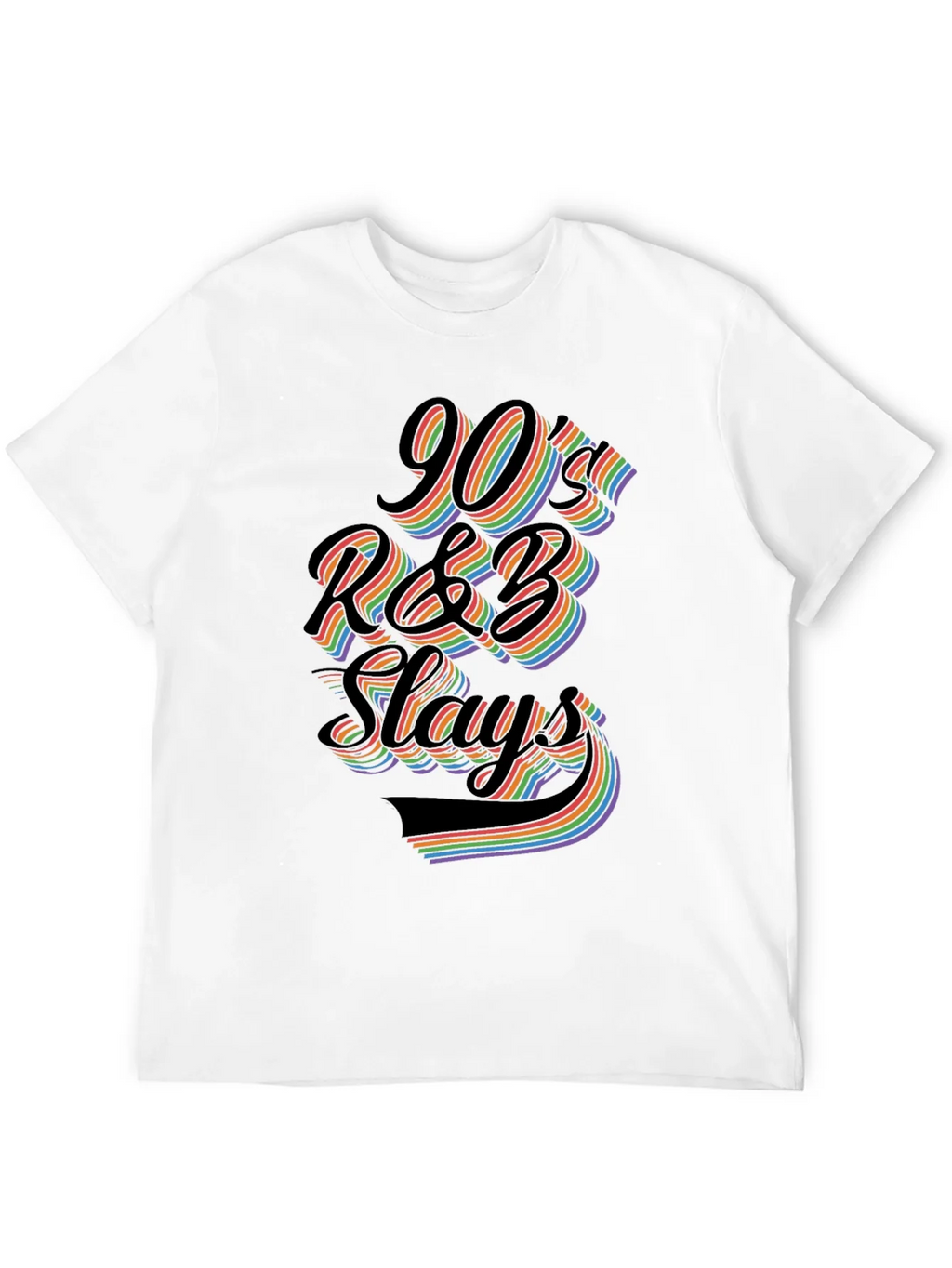 90s R&B Slays T-Shirt - Retro Rainbow Graphic Tee product image 11