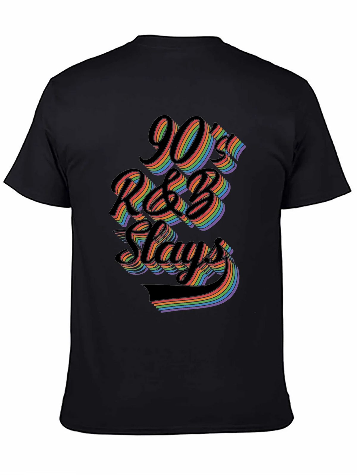 90s R&B Slays T-Shirt - Retro Rainbow Graphic Tee product image 4