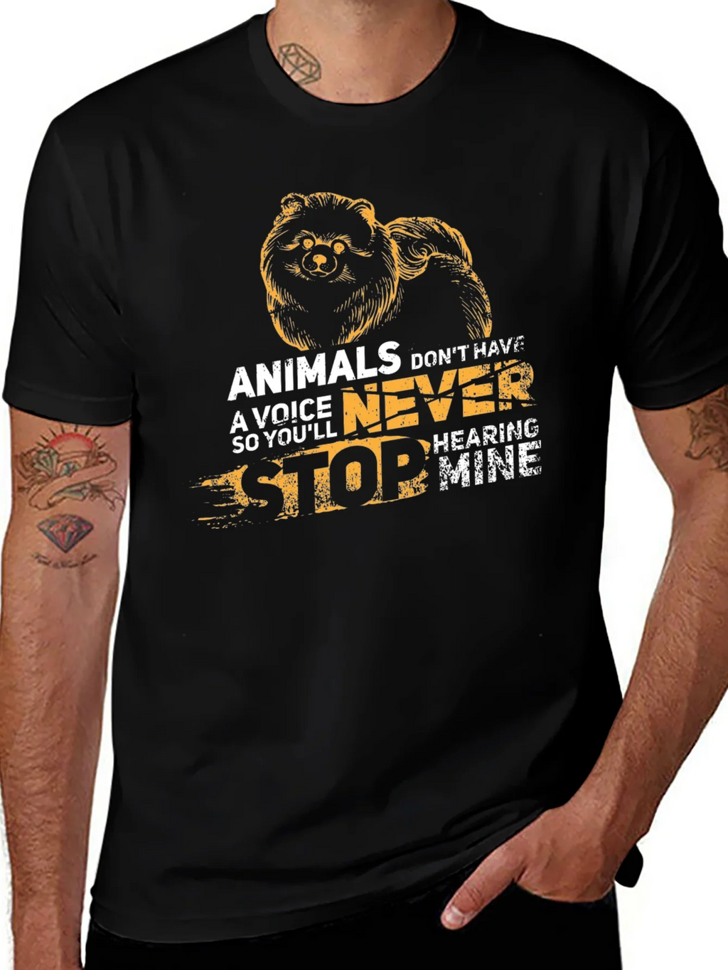 Animals Dont Have a Voice T-Shirt product image 1