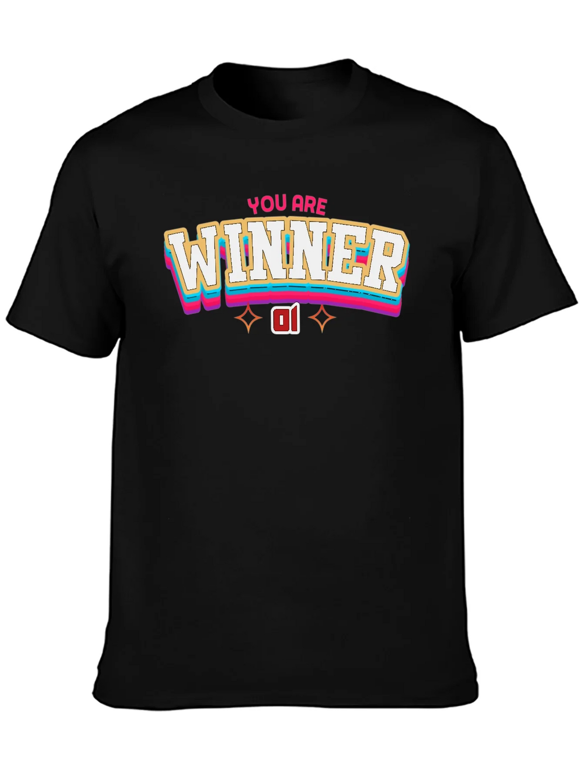 You Are Winner Black T-Shirt product image 3