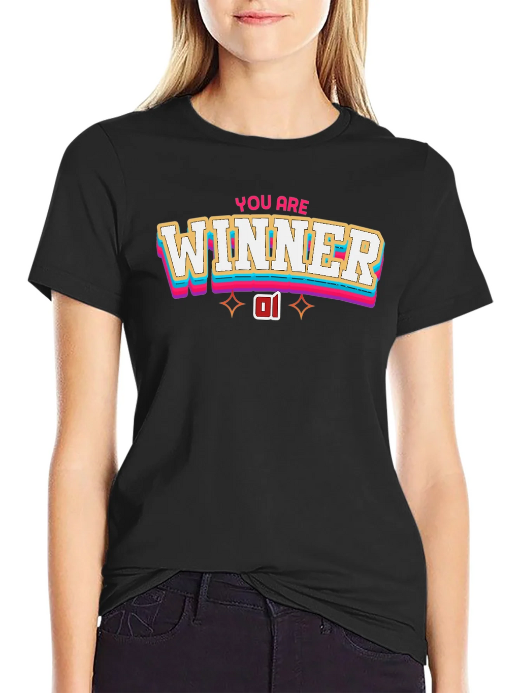 You Are Winner Black T-Shirt product image 2