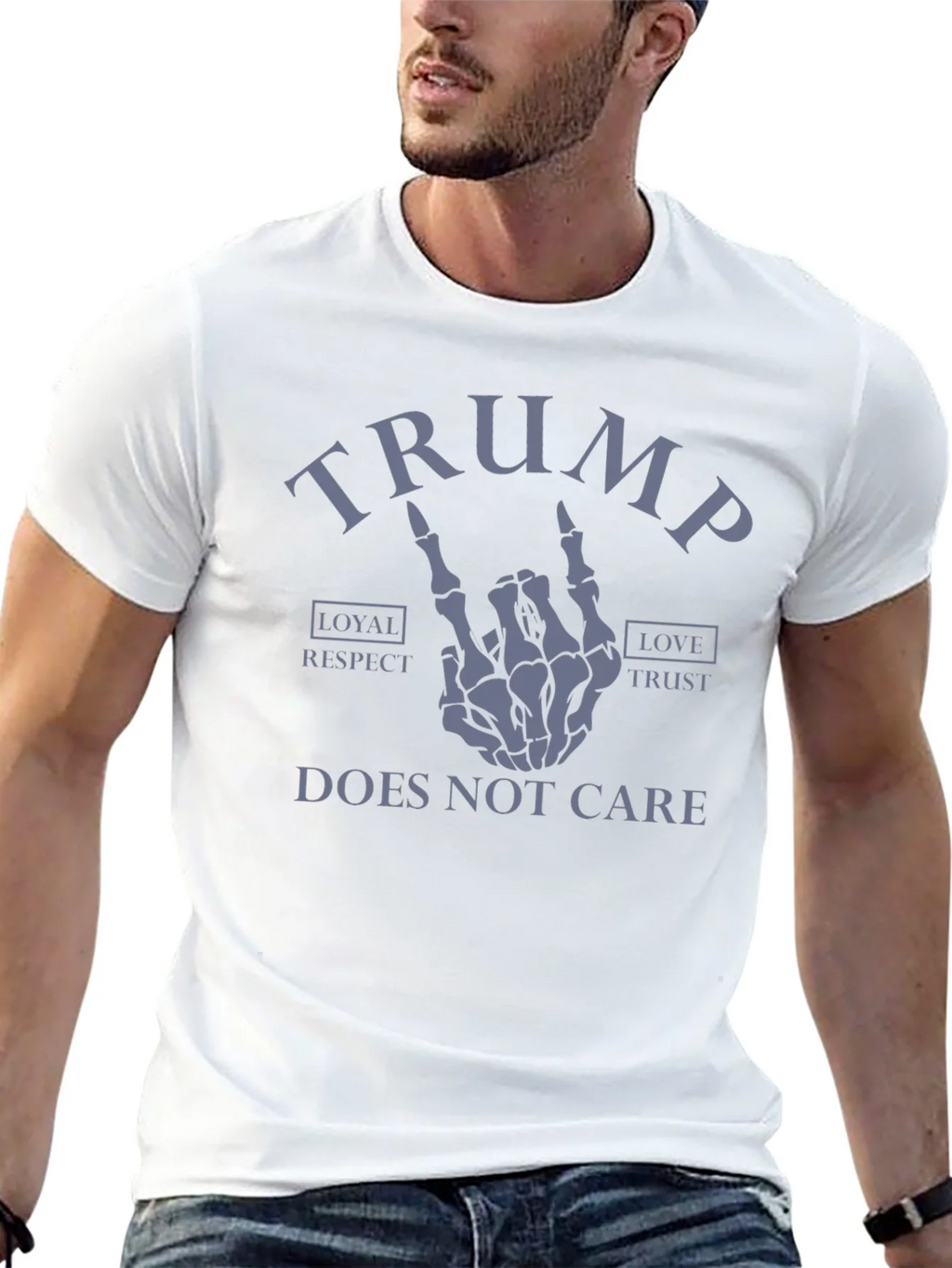 Trump Skeleton Hand Graphic Tee - Does Not Care product image 12