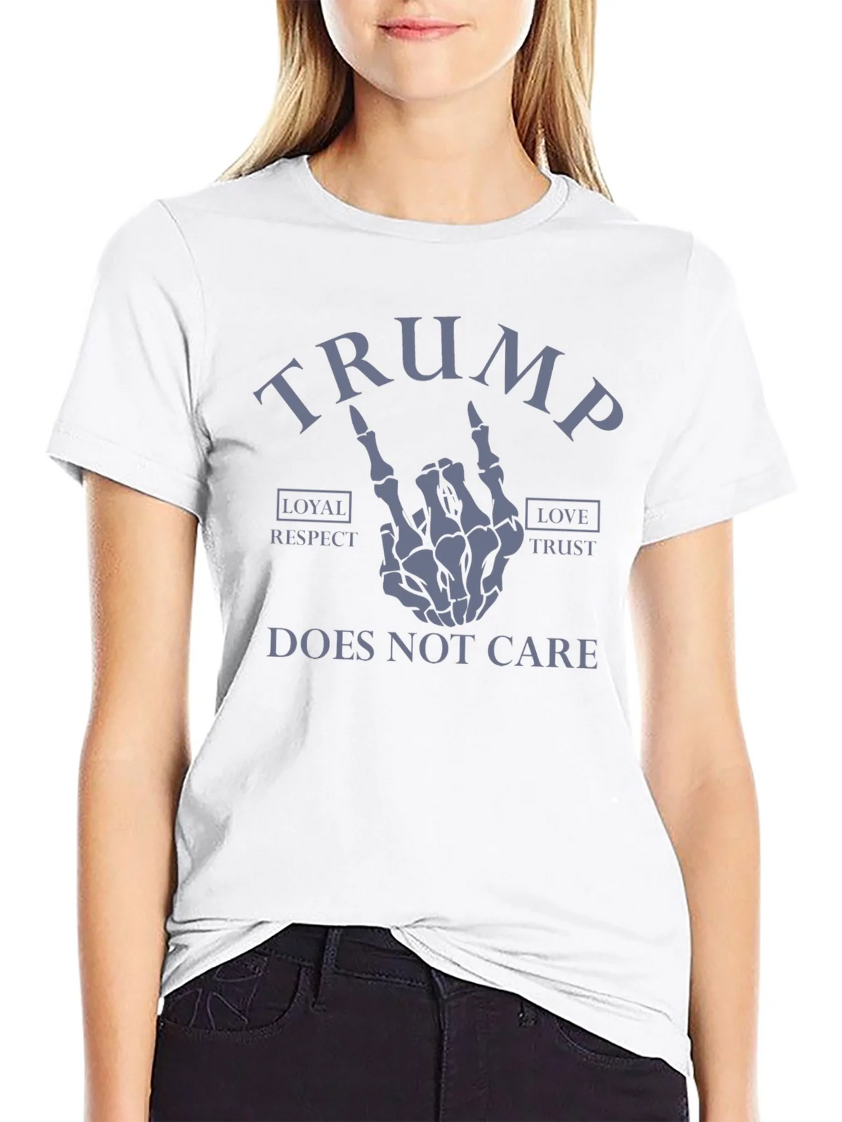 Trump Skeleton Hand Graphic Tee - Does Not Care product image 8