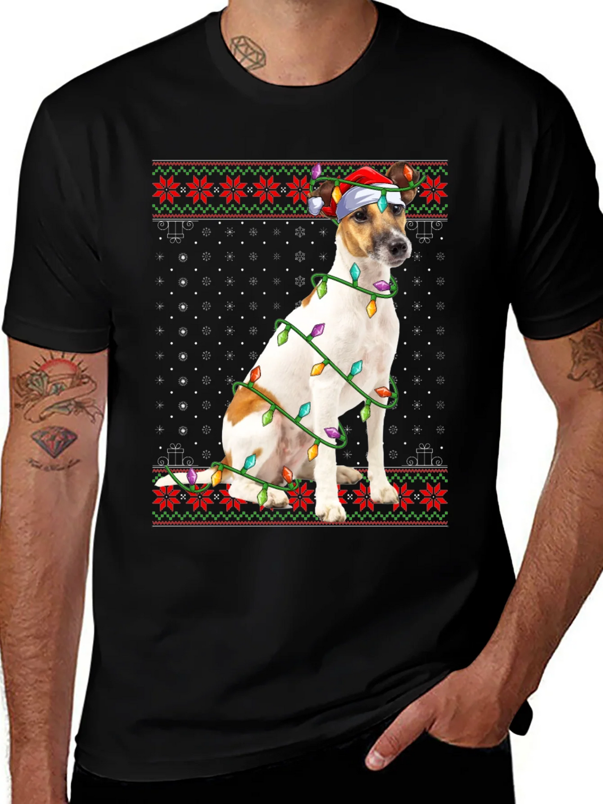 Dog Christmas Lights T-Shirt product image 1