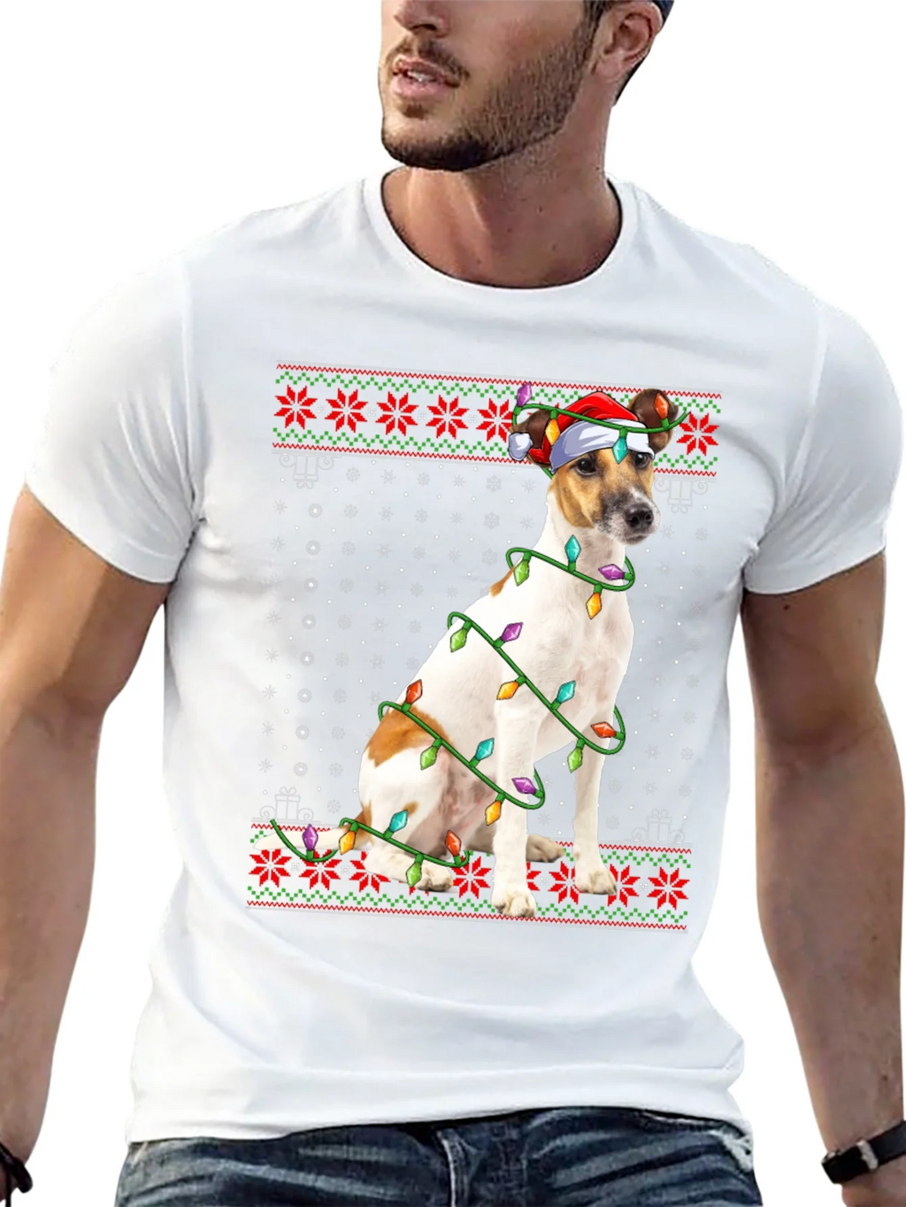 Dog Christmas Lights T-Shirt product image 12