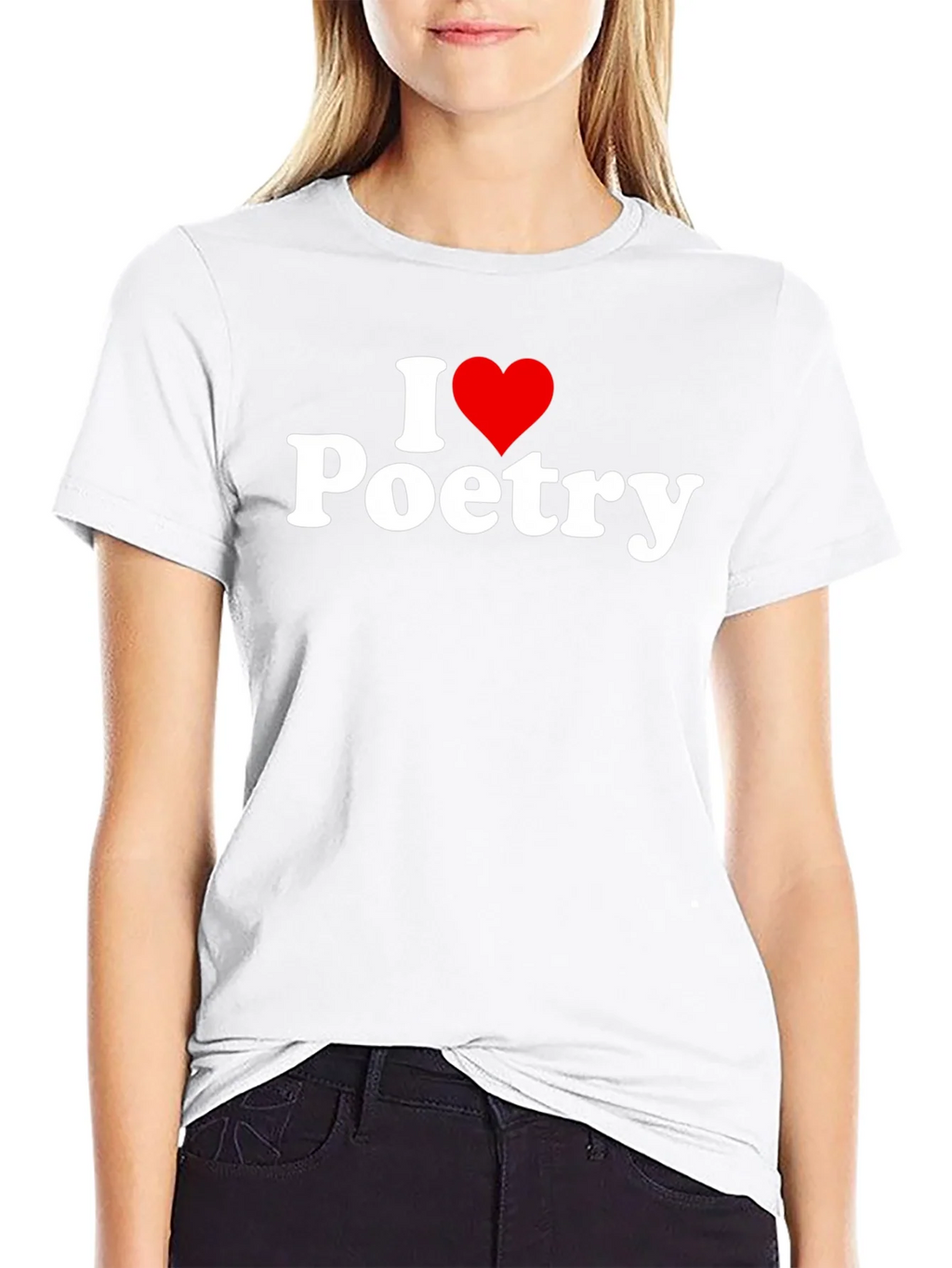 I Heart Poetry Black T-Shirt product image 5
