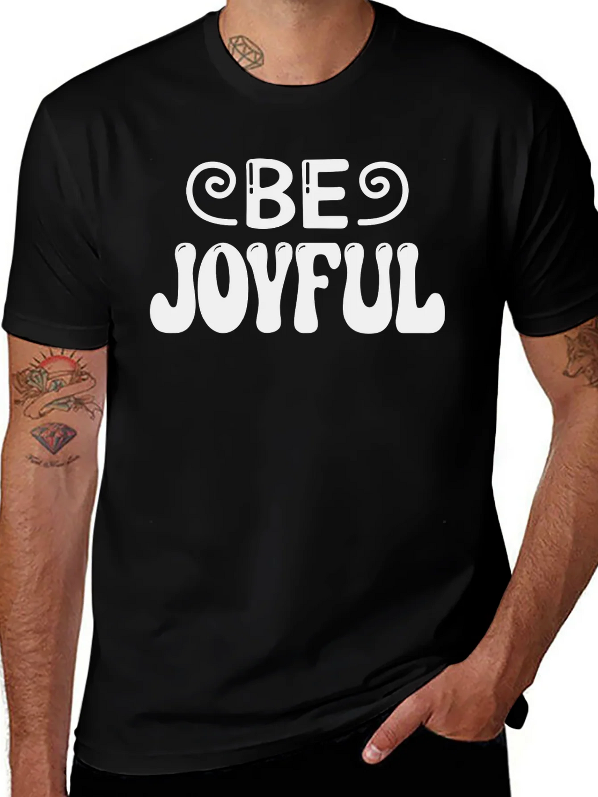 Be Joyful Graphic T-Shirt - Black product image 1