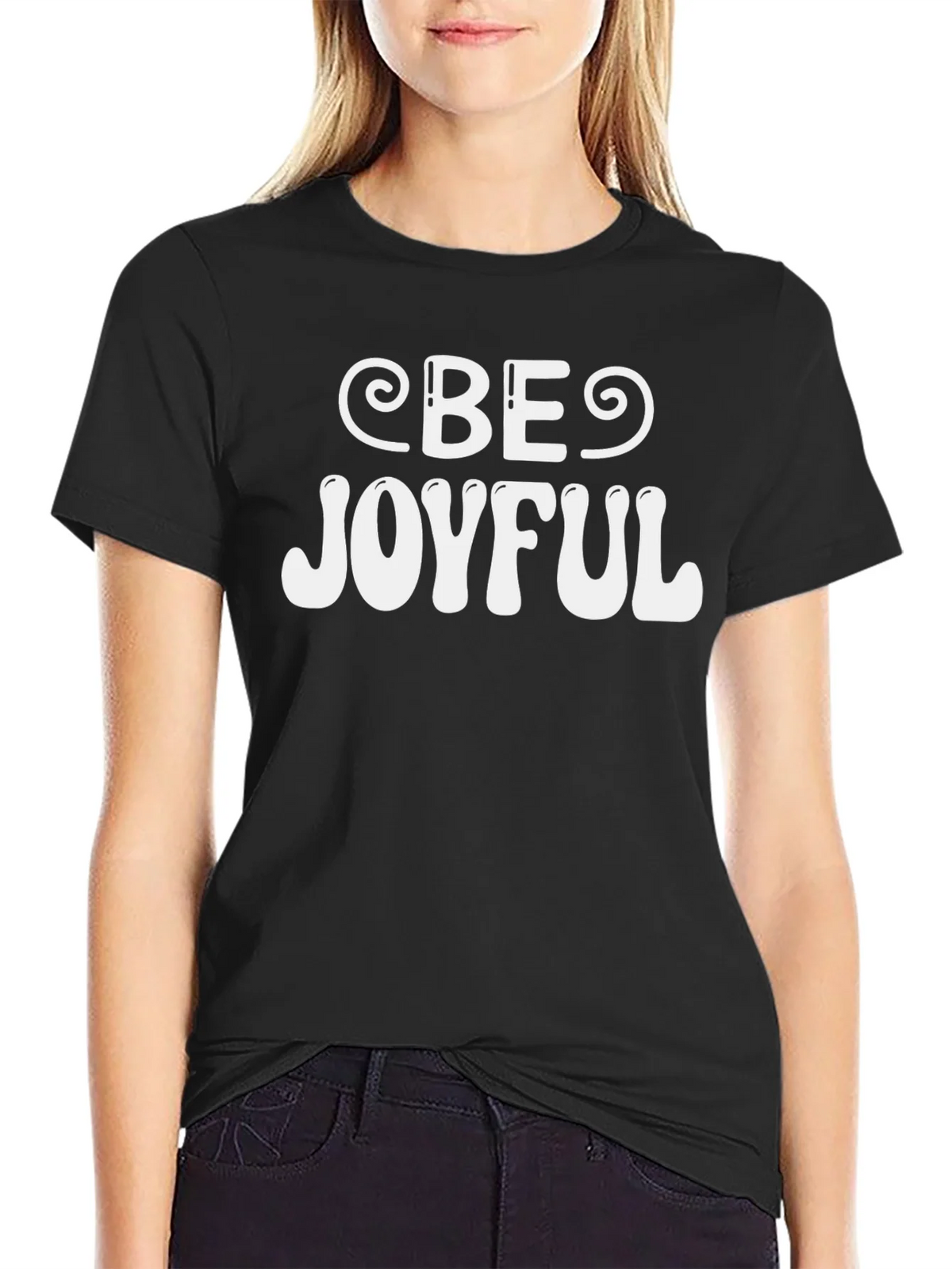 Be Joyful Graphic T-Shirt - Black product image 2