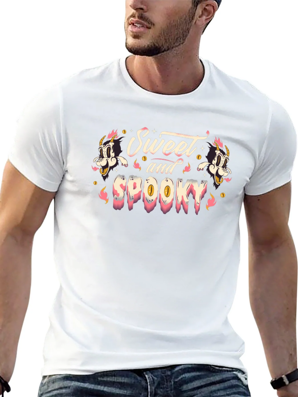 Sweet and Spooky Graphic Print T-Shirt product image 9