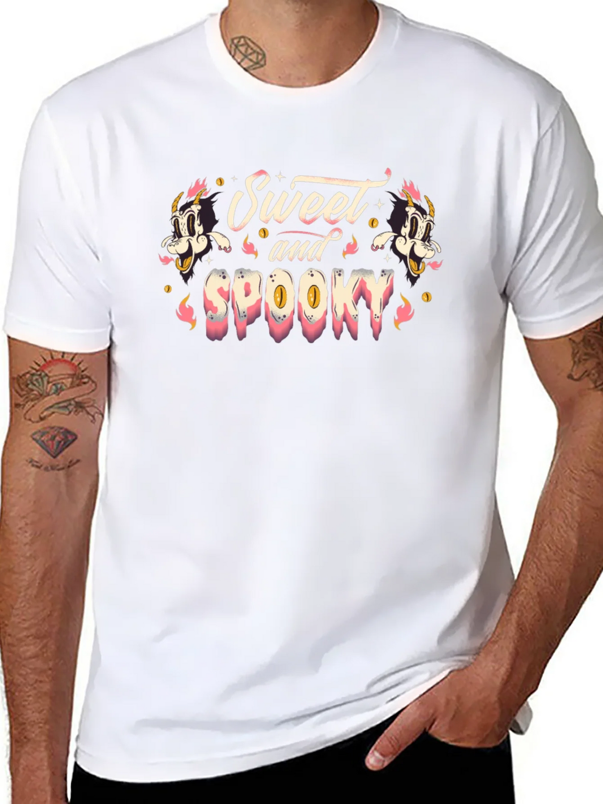 Sweet and Spooky Graphic Print T-Shirt product image 6