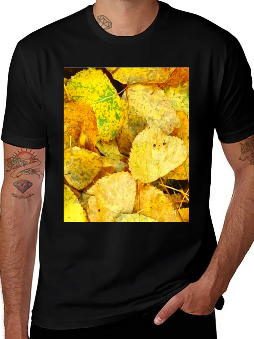 Autumn Leaves Graphic Tee - Nature Inspired Design product image 1