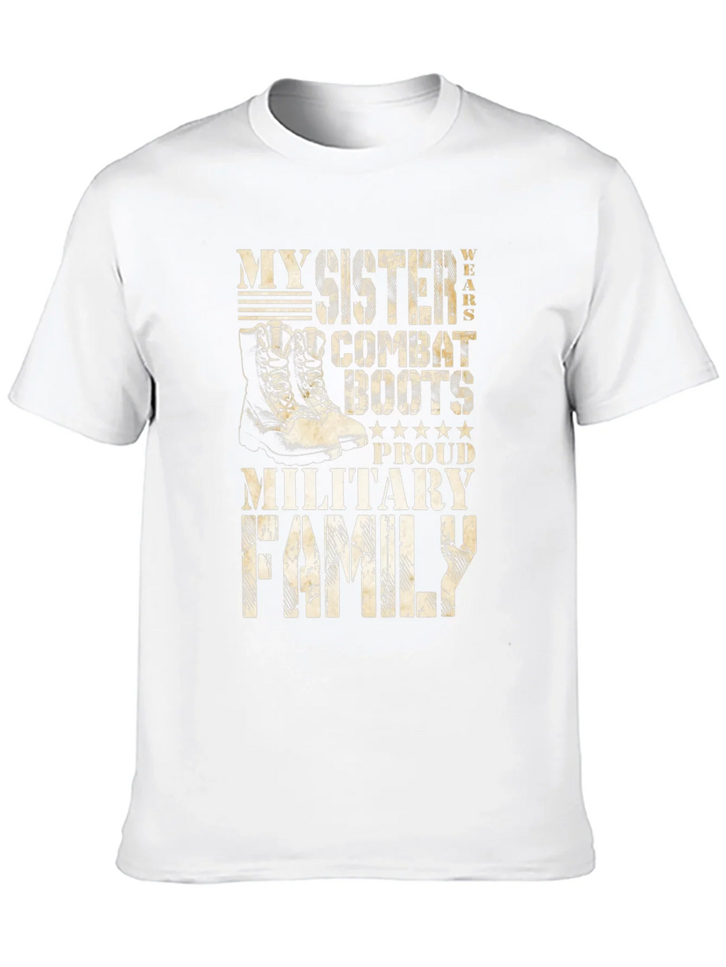 Military Family Sister Combat Boots T-Shirt product image 9