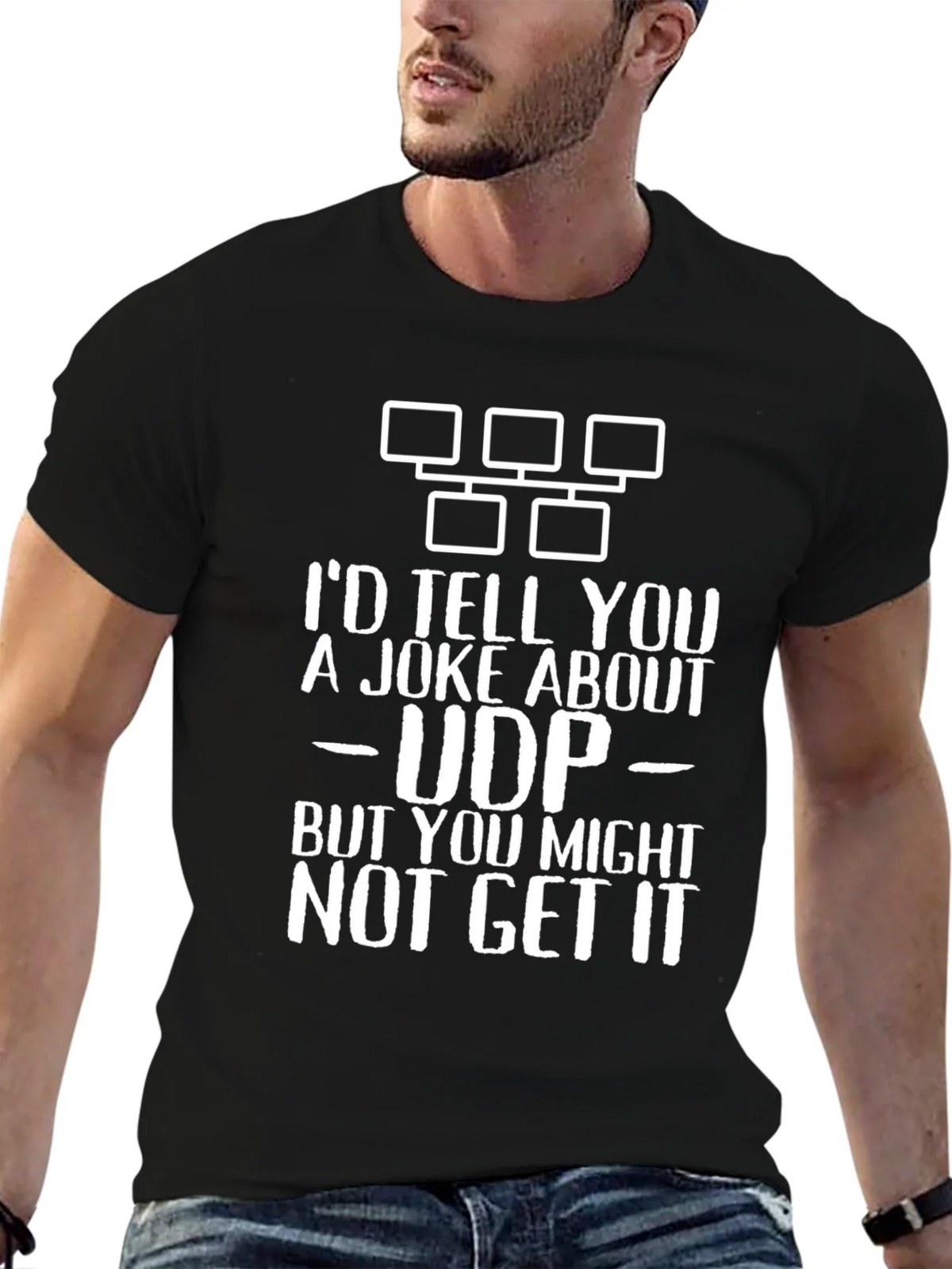 Funny UDP Joke T-Shirt - IT Humor product image 6