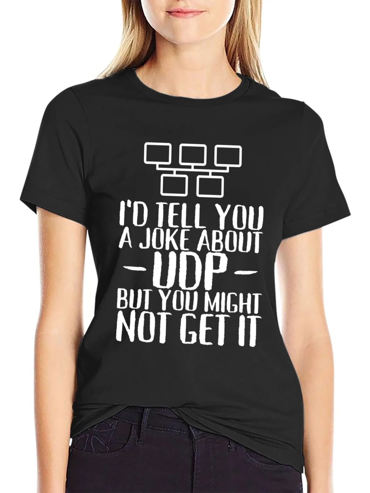 Funny UDP Joke T-Shirt - IT Humor product image 2
