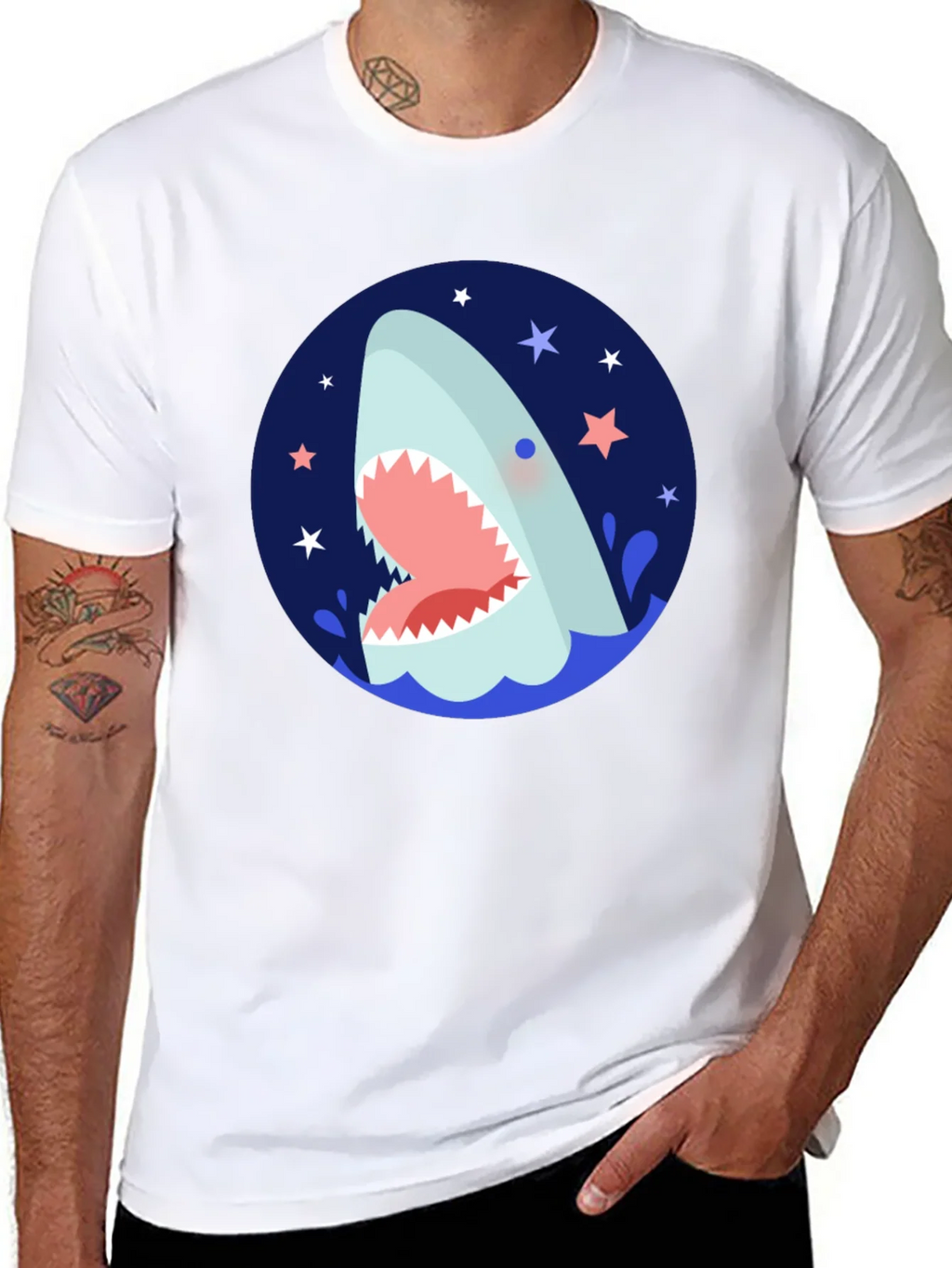 Shark Attack Graphic Tee - Cool & Quirky Design product image 7