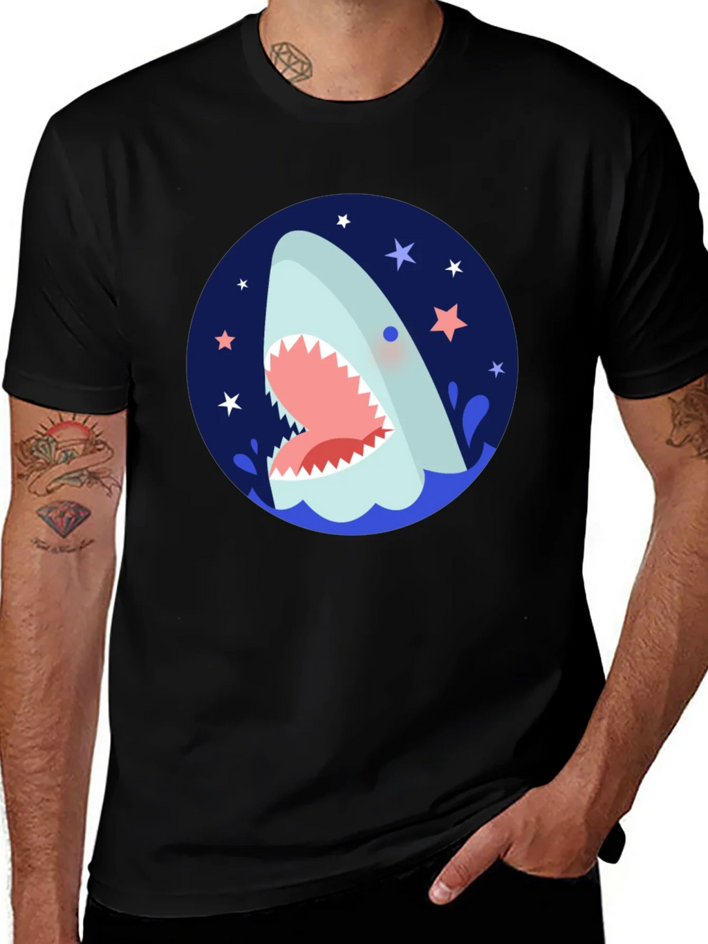 Shark Attack Graphic Tee - Cool & Quirky Design product image 1
