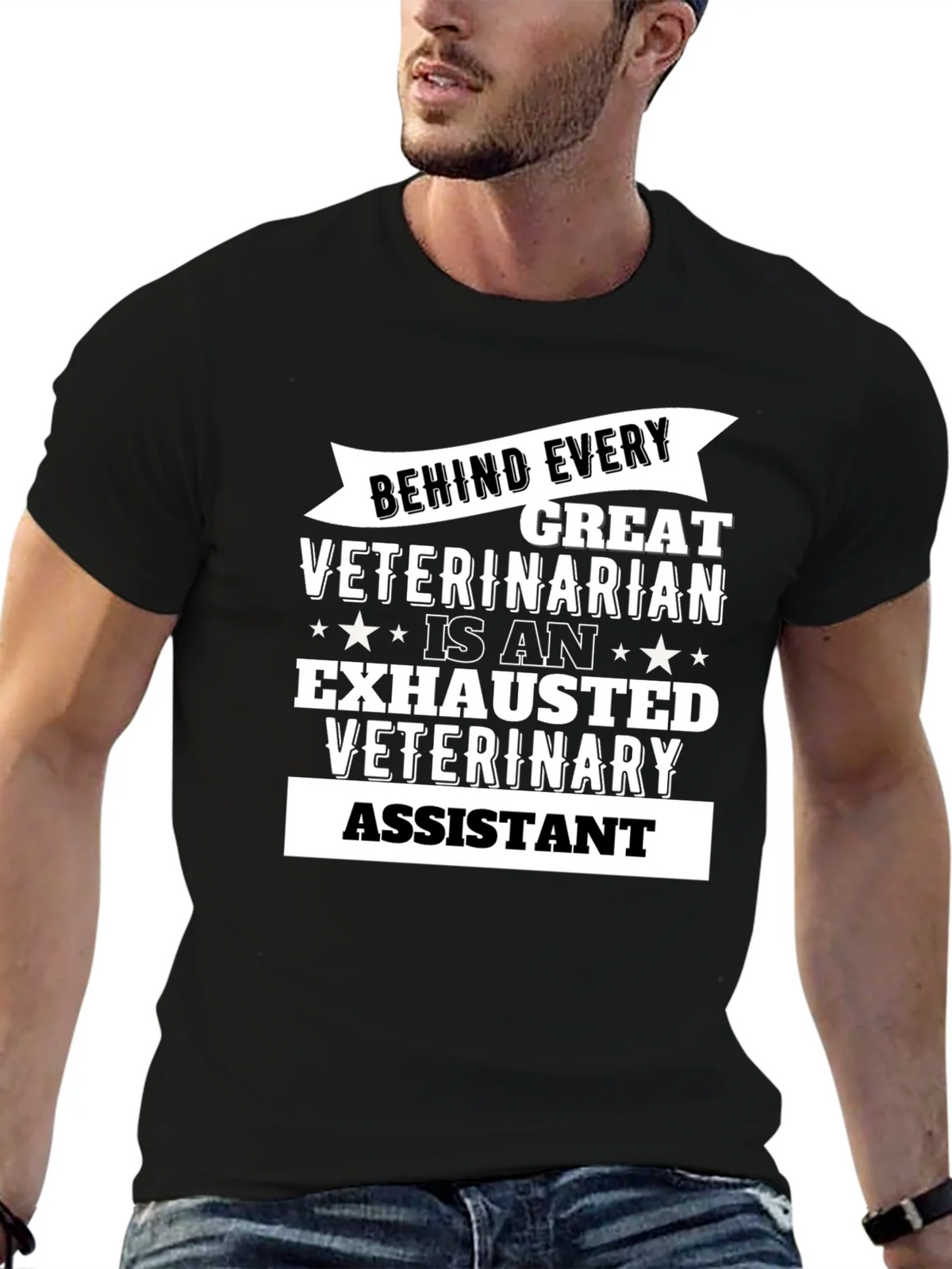 Exhausted Veterinary Assistant T-Shirt product image 6