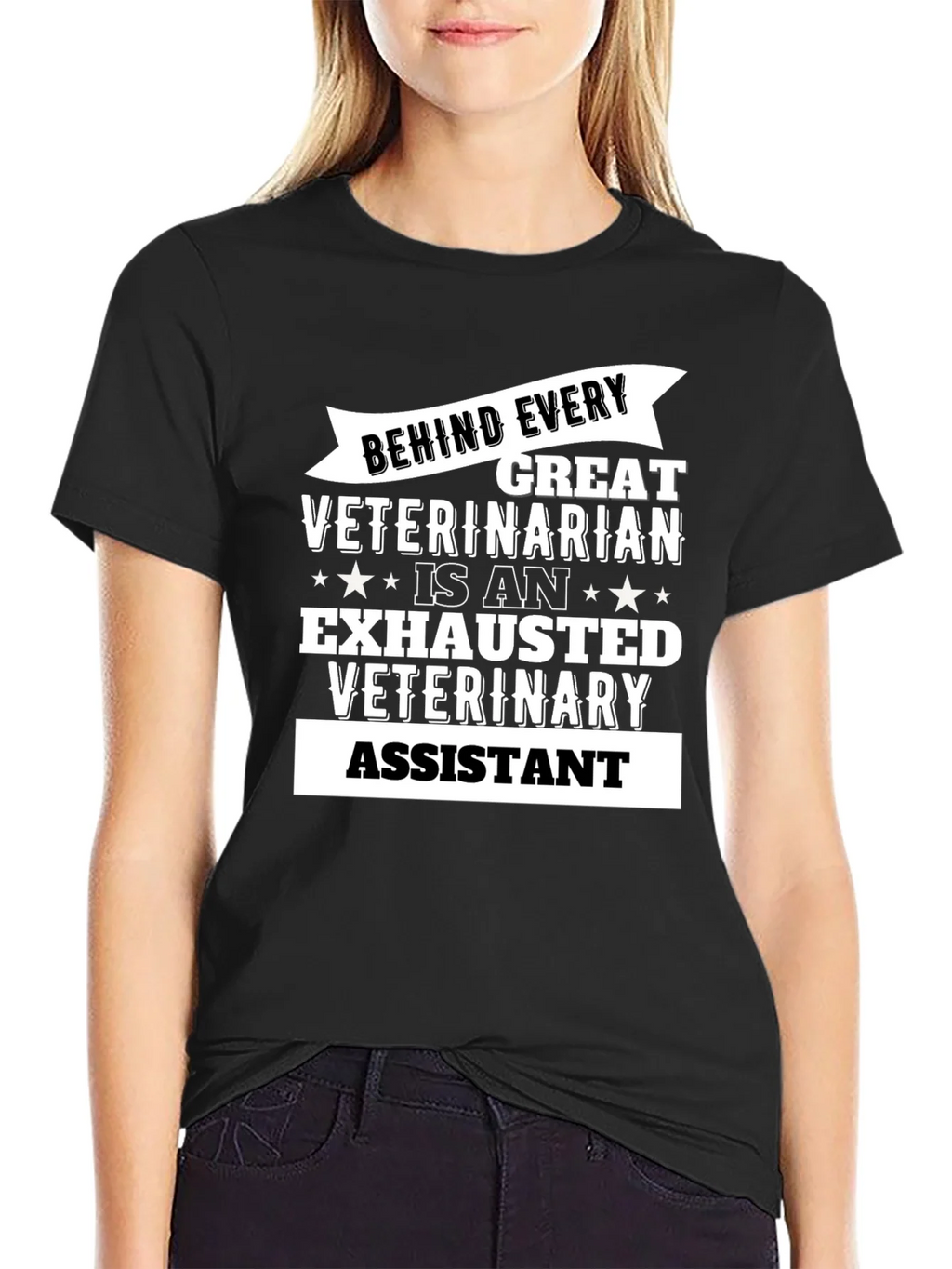 Exhausted Veterinary Assistant T-Shirt product image 2