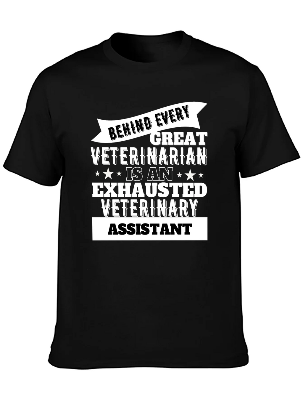 Exhausted Veterinary Assistant T-Shirt product image 3